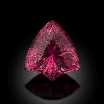 Fantasy Concave Shield Cut Pink Tourmaline by Master Gem Cutter Richard Homer, Wow!