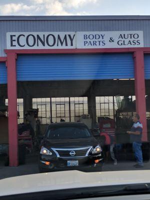 Quick service, that's Polo (owner) and his son.