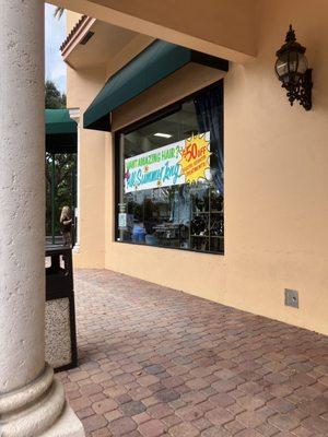 In a quaint shopping center in boca.  Many services!  I had an amazing massage by Kera today!