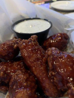 BBQ boneless wings