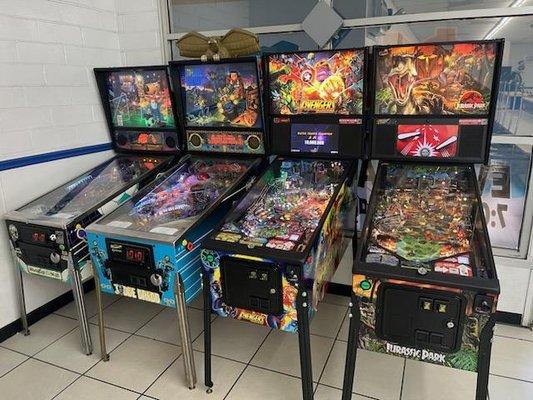 New and Classic Pinball Machines