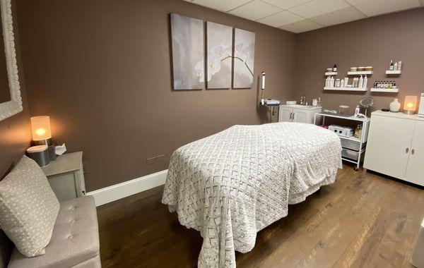 Treatment room for facials