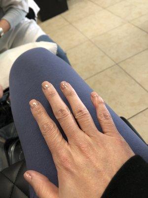 Nice job on the Manicure. Loved the color.