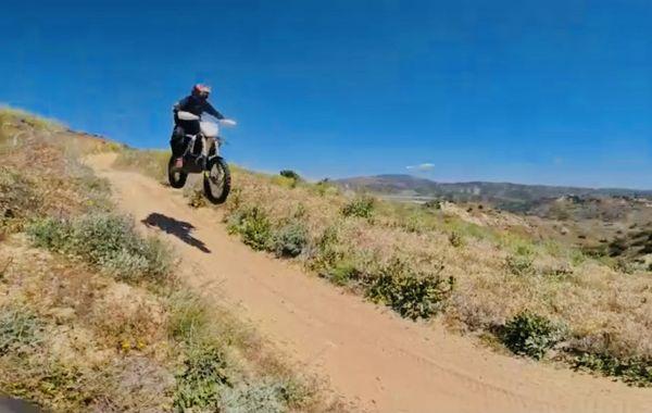 Catching a little air at Gorman.