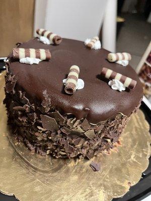 Via Ubereats chocolate cake