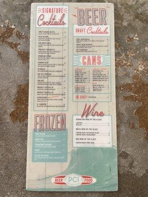 2024 Drink Menu