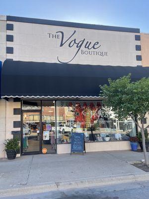 The storefront of the Vogue Boutique.  Everyone is welcome in to see all of the Fabulous things!