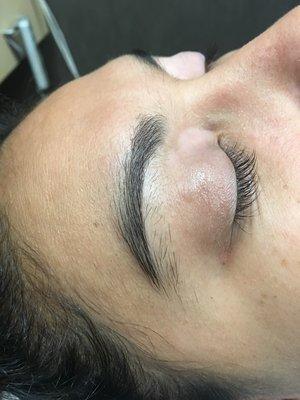 Before Brow Threading