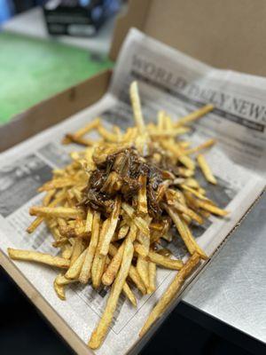 The kids had the Big Box, it's a poutine with Gravy, pork & cheese curds.