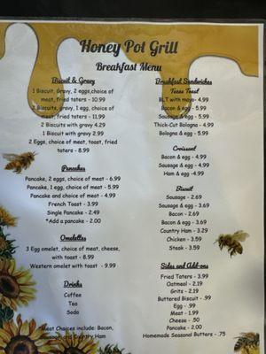 Breakfast Menu