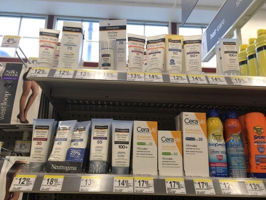 Sunscreen selection