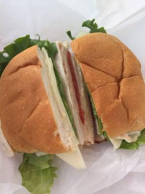 Sandwich for the beach - turkey and Swiss, $5 price is right