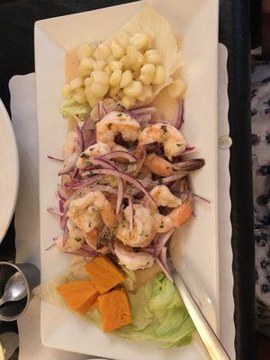 Shrimp ceviche