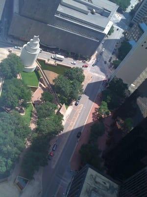 View of Thanksgiving Square from the 22nd floor