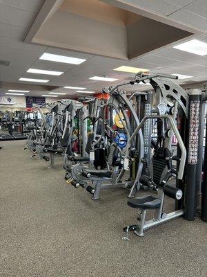 Home Gyms, Functional Trainers, and a variety of Free Weight Machines