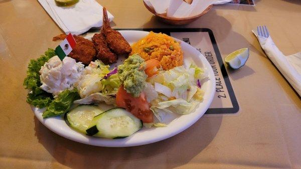 Fried Shrimp Lunch portion