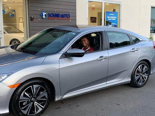 COUSIN CLAUDIA 1ST CAR PURCHASE FROM SOUND AUTO WHOLESALERS, BRANFORD, CT