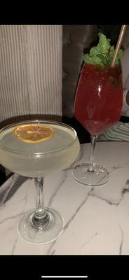 Lychee Martini & Como Uno Flor