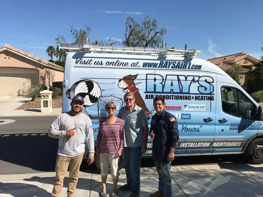 New A/C for Mr & Mrs Abrahamsen. You could of picked any company in the Valley and you chose us. Thank You !