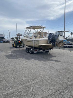 Boat before service