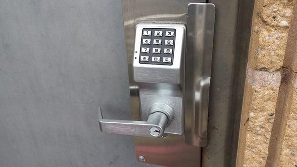 Keypad lock installed by UnlocKing on my office building