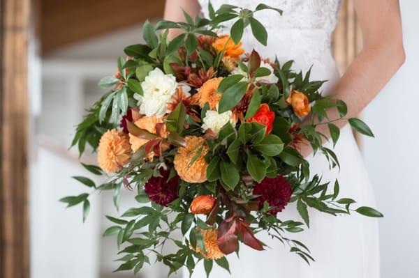 Woodsey chic bridal bouquet