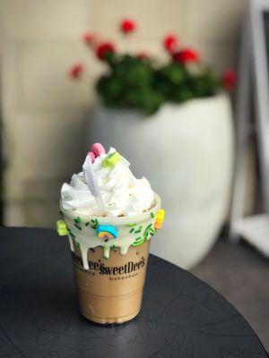 Lucky Charm latte (limited time for St. Patrick's Day)