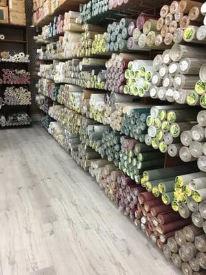 Our large selection of in stock grasscloth !