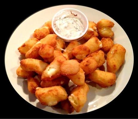 Fried cheese curds, I'll never go back to mozzarella sticks again.