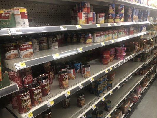 Still have canned food.