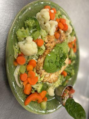 Tilapia with vegetables