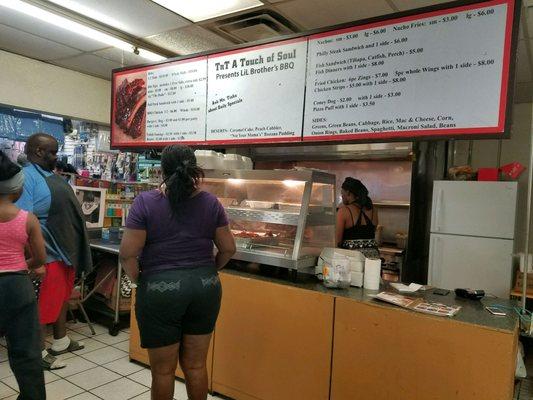 These customers just stand here for 4 hours between meals staring at their next meal