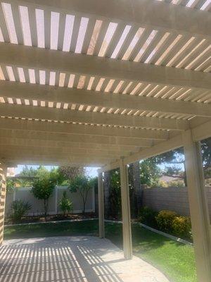 Lattice patio