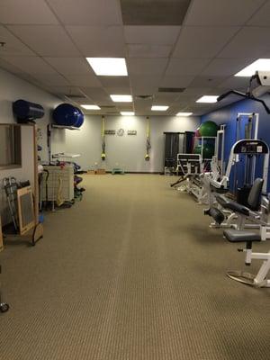 Fitness gear along with more traditional PT equipment