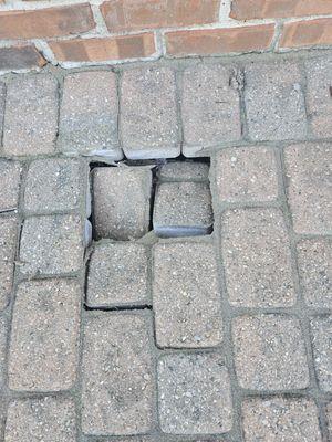 Sunken pavers