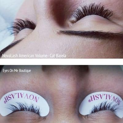 Novalash american volume created by yours truly Cat Barela best lash extension artist in the heart of Oviedo Fl.