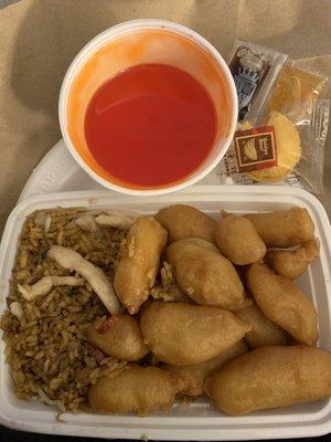 11. Sweet and Sour Chicken  House Special Fried Rice combo