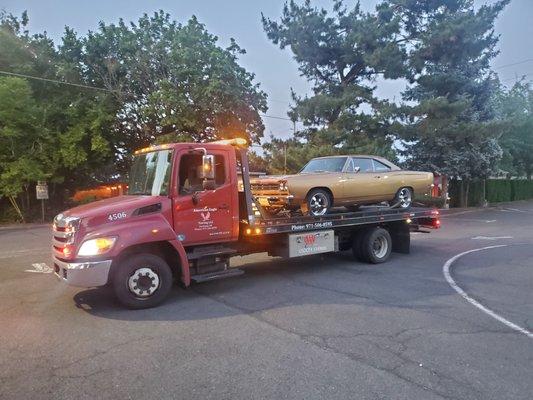 Classic car that needed quick local tow.