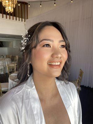 Wedding day natural glam