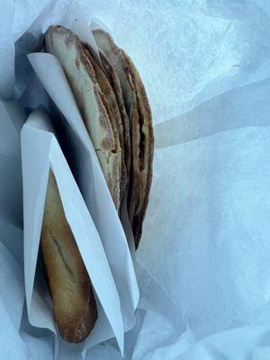 Lahmajun (Armenian Pizza) & potato Borek