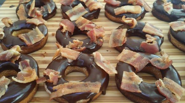 Mmmmmmmhmmmm carob bacon donuts!!!!