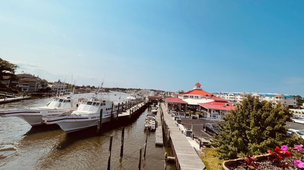 View of restaurant from the bridge