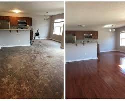 Before and after pictures of one of are client house