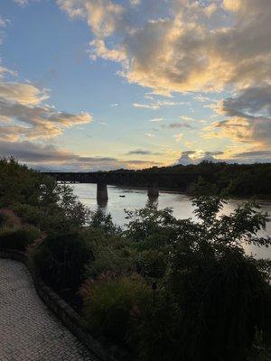 Sunset on the river