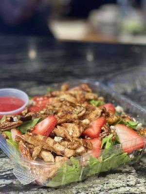 Strawberry pecan salad