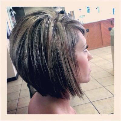 If your stylist can't do this, are they really worth having? Gorgeous razored bob with stunning highlights.