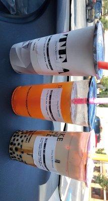 Strawberry Yakult. Top fruit tea. Hokkaido Oolong Milk Tea