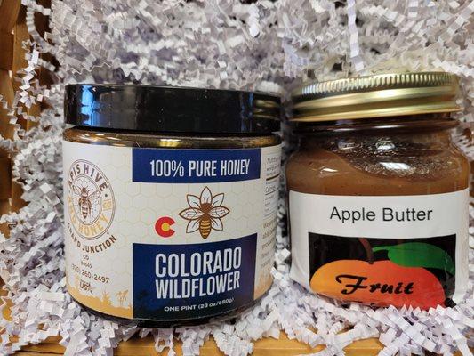 The honey is a big help for the cold and flu season, as well as seasonal allergies.  Apple butter is just like my grandma made.