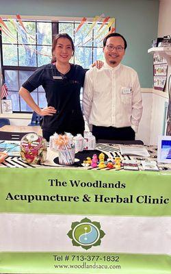 Dr Belinda and Dr Louis at a local healthfair