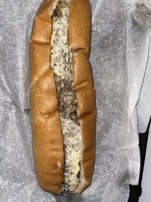 12" Philly Cheese Steak and Onions Sub